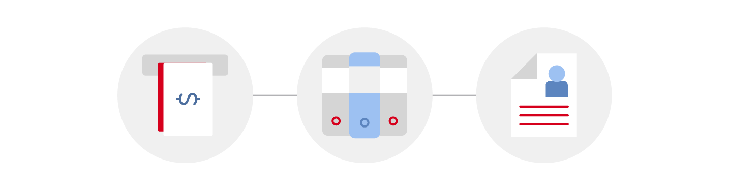Deposit chek icons