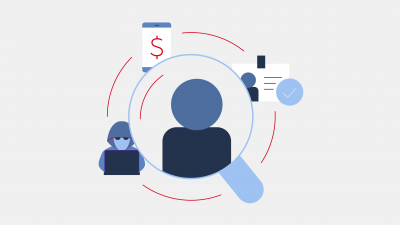 webinar Real-time Account Validation magnifying glass icon